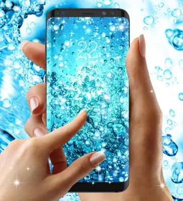 Water drops live wallpaper android App screenshot 0