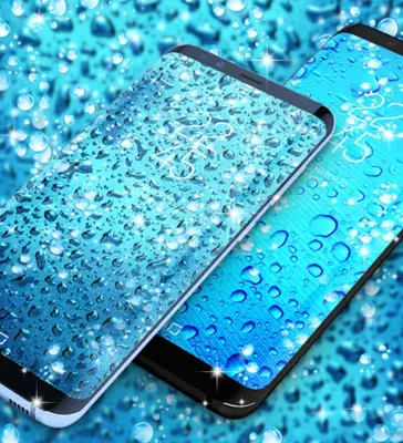 Water drops live wallpaper android App screenshot 2