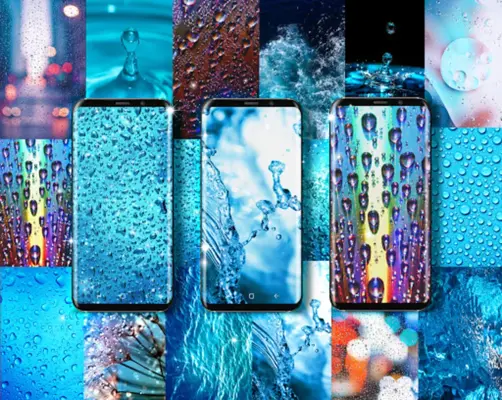 Water drops live wallpaper android App screenshot 7